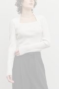  {SOLD} グレースコンチネンタル｜GRACE CONTINENTAL  スクエアリブニットトップ{-BFS}