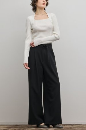 画像2: グレースコンチネンタル｜GRACE CONTINENTAL  スクエアリブニットトップ{-BFS}