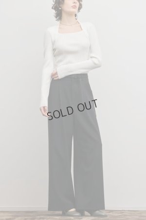 画像2: グレースコンチネンタル｜GRACE CONTINENTAL  スクエアリブニットトップ{-BFS}