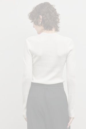 画像7:  {SOLD} グレースコンチネンタル｜GRACE CONTINENTAL  スクエアリブニットトップ{-BFS}