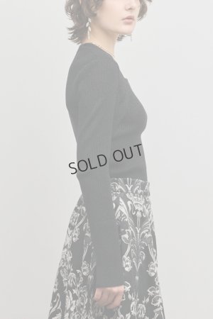 画像4: グレースコンチネンタル｜GRACE CONTINENTAL  スクエアリブニットトップ{-BFS}