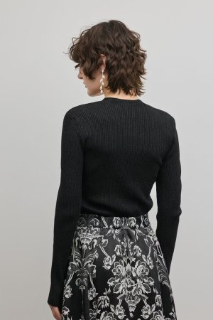 画像7: グレースコンチネンタル｜GRACE CONTINENTAL  スクエアリブニットトップ{-BFS}