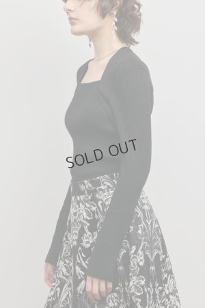 画像8: グレースコンチネンタル｜GRACE CONTINENTAL  スクエアリブニットトップ{-BFS}