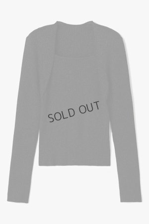 画像9: グレースコンチネンタル｜GRACE CONTINENTAL  スクエアリブニットトップ{-BFS}