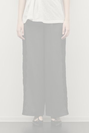 画像5:  {SOLD} グレースコンチネンタル｜GRACE CONTINENTAL  サイドレースパンツ{-BFS}