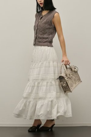 画像2: ★取り寄せリクエスト注文受付中★ グレースコンチネンタル｜GRACE CONTINENTAL  ピンタックティアードスカート{-BFS}