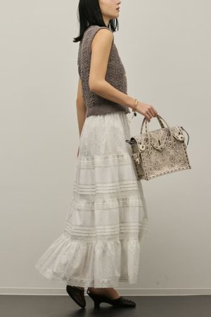 画像3: ★取り寄せリクエスト注文受付中★ グレースコンチネンタル｜GRACE CONTINENTAL  ピンタックティアードスカート{-BFS}