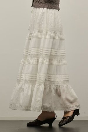 画像6: ★取り寄せリクエスト注文受付中★ グレースコンチネンタル｜GRACE CONTINENTAL  ピンタックティアードスカート{-BFS}