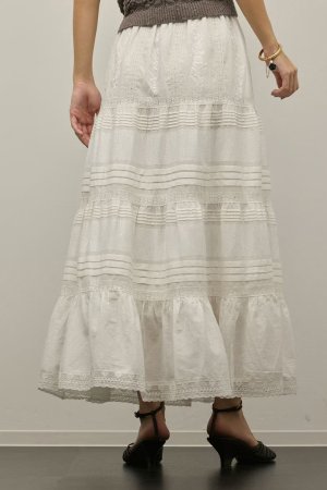 画像7: ★取り寄せリクエスト注文受付中★ グレースコンチネンタル｜GRACE CONTINENTAL  ピンタックティアードスカート{-BFS}