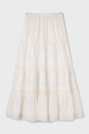 画像12: ★取り寄せリクエスト注文受付中★ グレースコンチネンタル｜GRACE CONTINENTAL  ピンタックティアードスカート{-BFS}