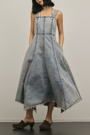 画像1: グレースコンチネンタル｜GRACE CONTINENTAL  ハンカチーフヘムデニムワンピース {-BFS}