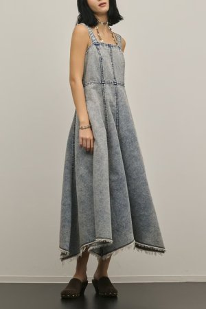 画像2: グレースコンチネンタル｜GRACE CONTINENTAL  ハンカチーフヘムデニムワンピース {-BFS}