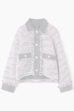 画像1:  {SOLD} グレースコンチネンタル｜GRACE CONTINENTAL  デニムコンビツイードジャケット{-BFA}