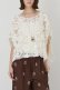 画像1: グレースコンチネンタル｜GRACE CONTINENTAL  メッシュエンブロイダリーポンチョトップ {-BFA} (1)