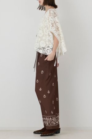 画像3: グレースコンチネンタル｜GRACE CONTINENTAL  メッシュエンブロイダリーポンチョトップ {-BFA}