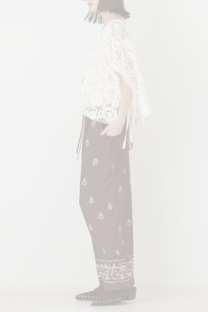 画像3: グレースコンチネンタル｜GRACE CONTINENTAL  メッシュエンブロイダリーポンチョトップ {-BFA}