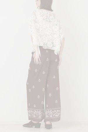 画像4: グレースコンチネンタル｜GRACE CONTINENTAL  メッシュエンブロイダリーポンチョトップ {-BFA}