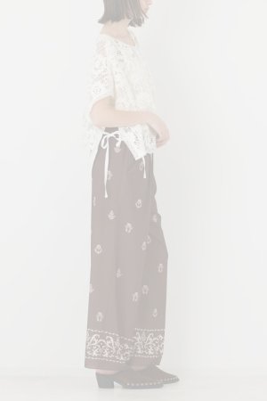 画像5: グレースコンチネンタル｜GRACE CONTINENTAL  メッシュエンブロイダリーポンチョトップ {-BFA}