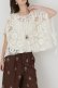 画像6: グレースコンチネンタル｜GRACE CONTINENTAL  メッシュエンブロイダリーポンチョトップ {-BFA} (6)