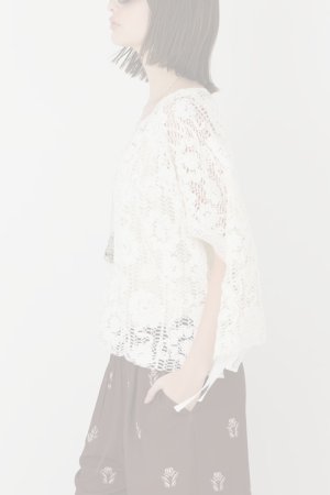 画像7: グレースコンチネンタル｜GRACE CONTINENTAL  メッシュエンブロイダリーポンチョトップ {-BFA}