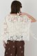 画像8: グレースコンチネンタル｜GRACE CONTINENTAL  メッシュエンブロイダリーポンチョトップ {-BFA} (8)
