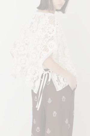 画像9: グレースコンチネンタル｜GRACE CONTINENTAL  メッシュエンブロイダリーポンチョトップ {-BFA}