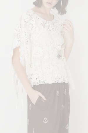 画像10: グレースコンチネンタル｜GRACE CONTINENTAL  メッシュエンブロイダリーポンチョトップ {-BFA}