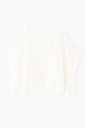 画像11: グレースコンチネンタル｜GRACE CONTINENTAL  メッシュエンブロイダリーポンチョトップ {-BFA}