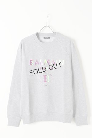 画像1: {SOLD}BALMAIN バルマン BH2 C&S HOLOGRAM BALMAIN SWEAT{-BJS}