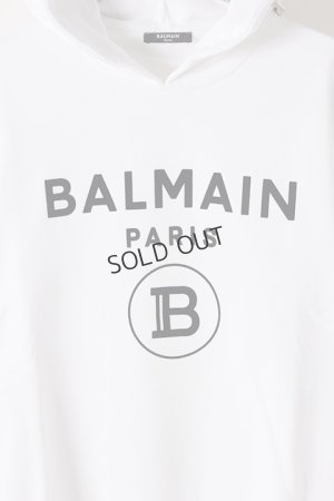 画像2: {SOLD}BALMAIN バルマン BH2 C&S HOODIE FLOCKY LOGO{-BJS}