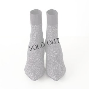 画像3: {SOLD}FABIO RUSCONI ファビオルスコーニ 1441 MAGLIA ラメニットポインテッドトゥショートブーツ{-AHA}