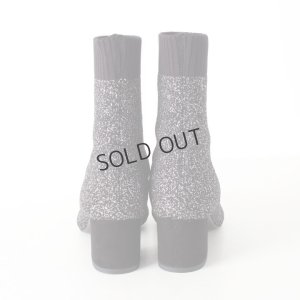 画像4: {SOLD}FABIO RUSCONI ファビオルスコーニ 1441 MAGLIA ラメニットポインテッドトゥショートブーツ{-AHA}