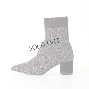 画像5: {SOLD}FABIO RUSCONI ファビオルスコーニ 1441 MAGLIA ラメニットポインテッドトゥショートブーツ{-AHA}