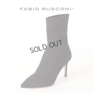 画像1: {SOLD}FABIO RUSCONI ファビオルスコーニ NELLE JACQUARD ストレッチポインテッドトゥソックスブーツ{-AHA}