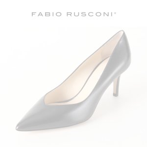 画像1:  {SOLD} FABIO RUSCONI ファビオルスコーニ BANGO CAPRETTO スムースポインテッドトゥパンプス{-AHA}