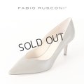 {SOLD}FABIO RUSCONI ファビオルスコーニ BANGO CAPRETTO スムースポインテッドトゥパンプス{0198-41900-10740-AHA}