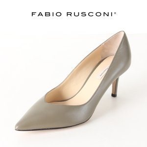 画像1: 【 50%OFF セール｜33,000円→16,500円】 FABIO RUSCONI ファビオルスコーニ BANGO CAPRETTO スムースポインテッドトゥパンプス{0198-41900-10740-AHA}