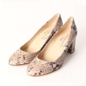 画像2: 【 30%OFF セール37,400円→26,180円】 FABIO RUSCONI ファビオルスコーニ SOFIA 167 PITONE サケットチャンキーヒールパンプス{-AIS}