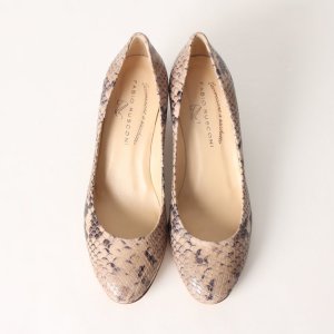 画像3: 【 30%OFF セール37,400円→26,180円】 FABIO RUSCONI ファビオルスコーニ SOFIA 167 PITONE サケットチャンキーヒールパンプス{-AIS}