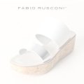   FABIO RUSCONI ファビオルスコーニ JENNY 800 OCEANO コルク厚底ウェッジサンダル{-AIS}