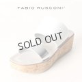 {SOLD}FABIO RUSCONI ファビオルスコーニ JENNY 800 OCEANO コルク厚底ウェッジサンダル{-AIS}