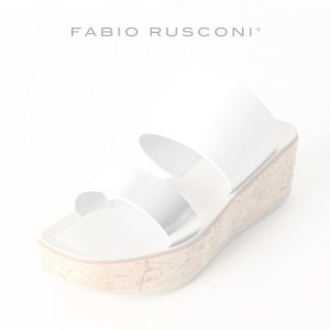 画像1:  {SOLD} FABIO RUSCONI ファビオルスコーニ JENNY 800 OCEANO コルク厚底ウェッジサンダル{-AIS}