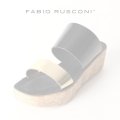   FABIO RUSCONI ファビオルスコーニ JENNY 800 OCEANO コルク厚底ウェッジサンダル{-AIS}
