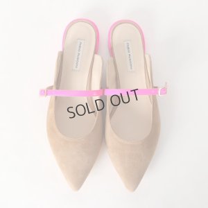 画像3: {SOLD}FABIO RUSCONI ファビオルスコーニ S-5294 スエードポインテッドトゥフラットパンプス{-BJS}