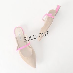 画像8: {SOLD}FABIO RUSCONI ファビオルスコーニ S-5294 スエードポインテッドトゥフラットパンプス{-BJS}