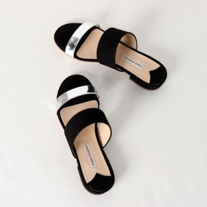 画像8: 【 30%OFF セール24,200円→16,940円】 FABIO RUSCONI ファビオルスコーニ S-5348 スエード×スムースダブルストラップフラットサンダル{-BJS}