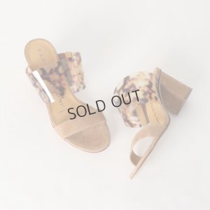 画像8: {SOLD}FABIO RUSCONI ファビオルスコーニ FANNY1114 スエード×PVCダブルストラップチャンキーヒールサンダル{-BJS}