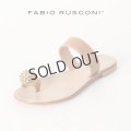 {SOLD}FABIO RUSCONI ファビオルスコーニ D831 トングストラップフラットサンダル{-BJS}