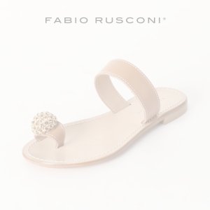 画像1:  {SOLD} FABIO RUSCONI ファビオルスコーニ D831 トングストラップフラットサンダル{-BJS}