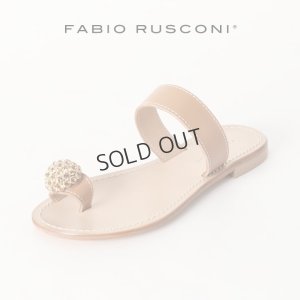 画像1: {SOLD}FABIO RUSCONI ファビオルスコーニ D831 トングストラップフラットサンダル{-BJS}